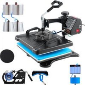 VEVOR Presse à Chaud 10 en 1 Machine de Sublimation de Transfert 30×38 cm Machine de Presse à Chaud Numérique LCD 1000 W Transfert Efficace pour T-Shirts Chapeaux Casquettes Tasses Assiettes Stylos