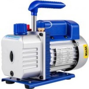 VEVOR Pompe à Vide 11 m³/h(3CFM) 246W(1/3HP) Réfrigérante HVAC Climatiseur 1 Étape 85 L/min Rotation 1720 tr/min Pompe d&rsquo;Évacuation sous Vide pour Clim Voiture Automobile Réfrigérateur Réfrigération