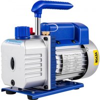 VEVOR Pompe à Vide Climatisation 533 L/min(9CFM) Pompe à Vide Réfrigération 746W(1HP) HVAC à 2 Étages Anti-Reflux Huile 1720tr/min Capacité 300ml pour Climatiseur Clim Voiture Automobile Réfrigérateur Industrielle