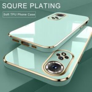 Luxury Plating Phone Case For Honor 50 Pro Soft TPU Shockproof Cover For Huawei Honor 50 Pro 50 SE Square Frame Silicone
