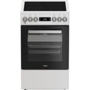WHIRLPOOL – Cuisinière blanche vitrocéramique 50 cm – W5V5LCW 859991715450