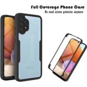 Full Coverage Phone Case For Samsung Galaxy A33 A53 A73 A52 A72 A32 A22 A12 A13 Lte M52 5G Transparent 2 in 1 Front+Back
