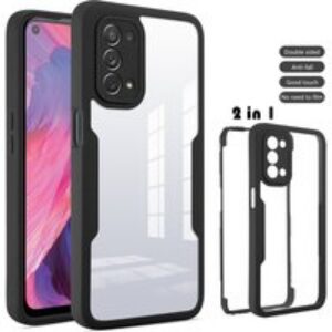 Full Coverage Phone Case For OPPO A53 A52 A72 A54 A74 A94 A15 A16 A5 A9 Realme 6 7 8 9 Pro Transparent 2 in 1 Front + Ba