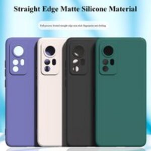 For Xiaomi 12 Pro Ultra Straight Edge All-inclusive Lens Mobile Phone Case Matte Soft TPU Cover Anti-scratch Protective