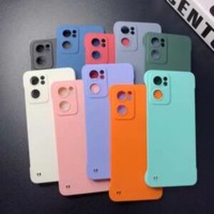 For OPPO Reno7 Pro 5G Fine Hole All-inclusive Lens Frameless Phone Case Ultra-thin Matte Hard PC Borderless Protective C