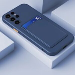 Wallet Card Holder Soft Silicone Case For Samsung S22 S21 S20 Ultra Plus A52 A32 A22 A12 A73 A53 A13 A33 A23 A71 A51 Fun