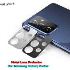 For Samsung Galaxy A22 M22 M32 A33 A53 A73 A13 A52 A72 3D Metal Camera Cover Lens Screen Protector Case Bumper Guard