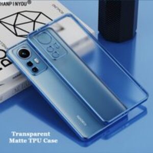 Plating Edge Frame Transparent Matte TPU Case For Xiaomi Mi 12 12X 11 10T 10 Pro Ultra Airbag Anti-drop Full Cover Shell