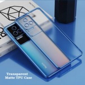 Plating Frame Transparent Matte Anti Fingerprint TPU Case For Xiaomi Redmi K40S K50 K30S Pro Airbag Anti-drop Full Cover
