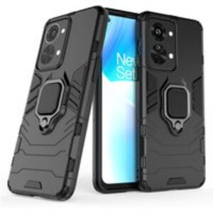 For OnePlus Nord CE 2 2T N10 N20 N100 N200 Lite 5G Hybrid PC + TPU Armor Anti-Drop Case Rotating Ring Stand Holder Cover