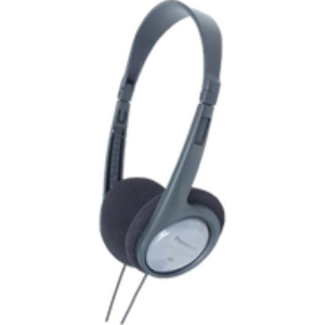 ‎Casque TV filaire supra-aural, design clip, cable 5m – prise jack 3,5mm – gris