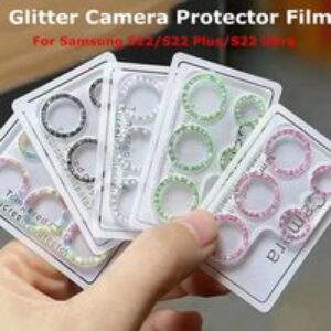 For Samsung Galaxy S22 Ultra Acrylic Glitter Lens Camera Protector For Samsung S22 Plus All-in-one Lens Screen Protector