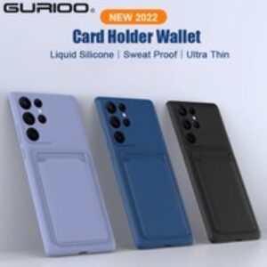 Slim TPU With Card Holder Wallet Phone Case For Samsung Galaxy S22 S21 S20 FE Note 20 10 Ultra Plus A32 A42 A52 A72 Cove