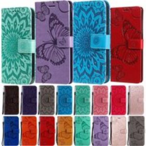 Etui Leather Wallet Flip Case For Oneplus Nord 2 N10 N100 N200 CE 5G 6 6T 7 7T 8 8T 9 Pro 1+9 Butterfly Pattern Phone Co