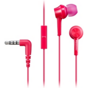 Écouteurs filaire intra-auriculaire, micro, prise jack 3,5mm – rose