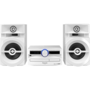 SC-UX102E-W – Système audio avec lecteur CD, Bluetooth et USB, blanc