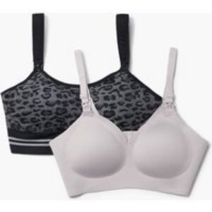 Pack duo de soutien-gorge : SMOOTH & DEX 4-EN-1 | Color: Brun + léopard | Size: XL