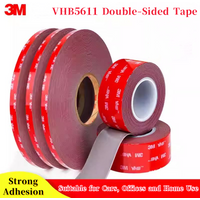 Ruban adhésif Double face solide VHB5611, 3M, étanche, sans marquage, en mousse, haute viscosité, 1.1mm d'épaisseur, pour voiture, industrie domestique