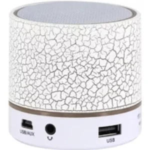Yonis Mini Enceinte Bluetooth Avec LED Blanc