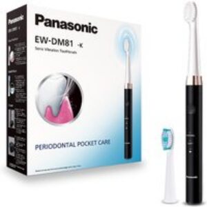 Brosse à dents EW-DM81 avec vibrations soniques et brosse extrafine, Noir
