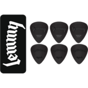 Lot de 6 médiators en nylon Dunlop MHPT02 – Motörhead Lemmy – 1,14 mm