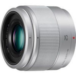 LUMIX H-H025E – Objectif 25 mm f/1,7-22 ASPH pour Micro-Four-Thirds, argent