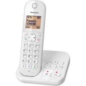 Téléphone sans fil avec répondeur – blanc