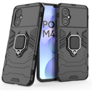 For Xiaomi Poco F3 F4 X3 X4 M3 M4 C31 Pro GT NFC Hybrid Hard PC + Soft TPU Armor Anti-Drop Case Rotating Ring Stand Hold