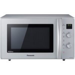 Four micro-ondes combiné compact 27L, convection, gril et inverter, argent