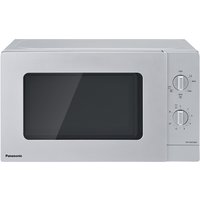 Four à Micro-ondes Compact Blanc, 20L, avec gril, 800W, 5 niveaux de puissance, avec plateau tournant et grille métallique
