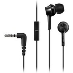 Écouteurs filaire intra-auriculaire, micro, prise jack 3,5mm – noir