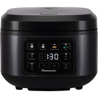 Cuiseur à riz et vapeur 1,5L, 4 programmes automatiques, panier vapeur, noir