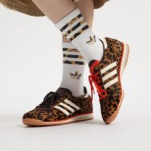 Adidas véritable trèfle femme imprimé léopard chaussures de sport durables et à la mode JI0189