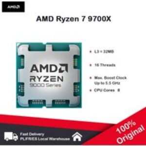Processeur AMD Ryzen 7 9700X 5.5GHz 8 cœurs 16 threads 40 mo de mémoire de jeu 4NM TDP 65W prise AM5 CPU de jeu Zen 5