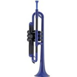 Pbone pTrumpet – Trompette – Bleu, plastique ABS, avec boîtier