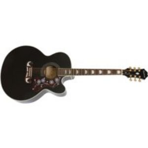 Epiphone – guitare EJ-200CE – noire