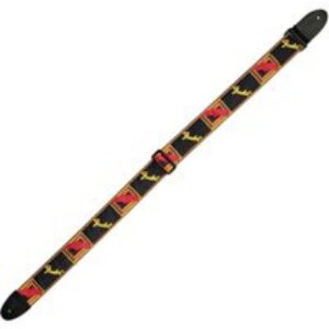 Fender – Sangle guitare – Noir, jaune et rouge