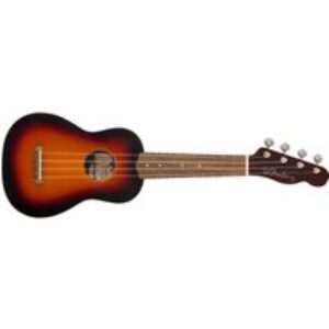 Ukulélé Fender California Coast Venice – acoustique – bois de tilleul laminé – soleil radié 2 couleurs