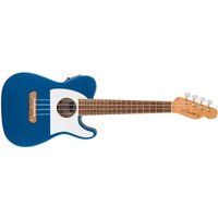Ukulélé Fender Fullerton Tele - acoustique-électrique - épicéa laminé - okoumé massif - bleu placide laqué