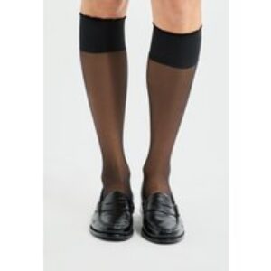 Paire de mi-bas poudrés – Poudre – TU – Noir – Femme – Etam