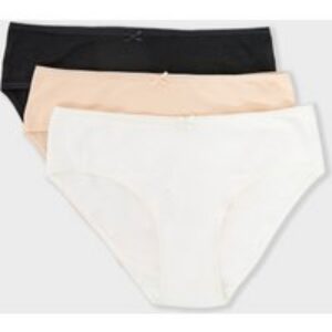 Lot de 3 culottes en coton – Yasmine Spe – 2XL – Blanc – Femme – Etam