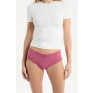 Shorty à bords dentelle en microfibre – Soul – XS – Rose – Femme – Etam
