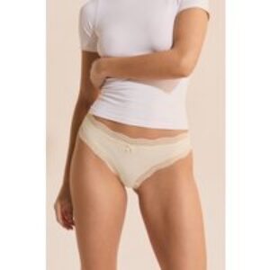 Tanga bords dentelle en microfibre – Soul – XS – Yellow – Femme – Etam