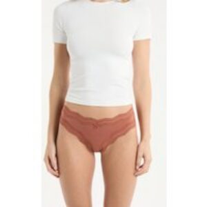 Tanga à bords dentelle en microfibre – Soul – M – Beige – Femme – Etam