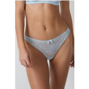 Tanga en dentelle – Panama – 36 – Bleu – Femme – Etam