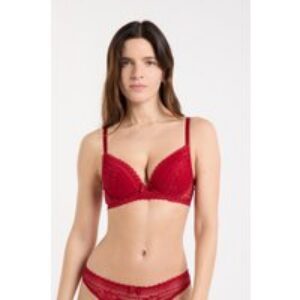 Soutien-gorge N.2 – Le push-up plongeant – Panama – 95B – Red – Femme – Etam
