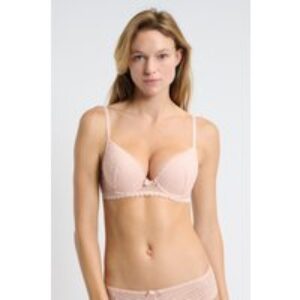 Soutien-gorge N.2 – Le push-up plongeant en dentelle – Panama – 85C – Rose – Femme – Etam