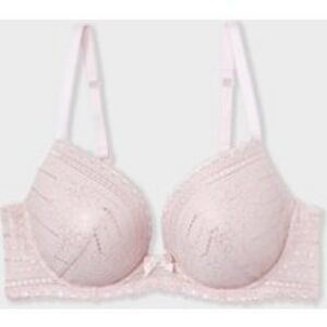 Soutien-gorge N.2 – Le push-up plongeant en dentelle irisée – Panama – 85E – Rose – Femme – Etam