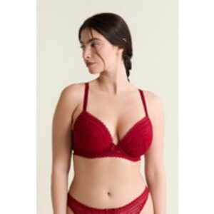 Soutien-gorge N.5 – Le coques fines plongeant – Panama – 95E – Red – Femme – Etam