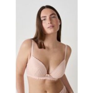 Soutien-gorge N.5 – Le coques fines plongeant sans armatures – Panama – 100E – Rose – Femme – Etam